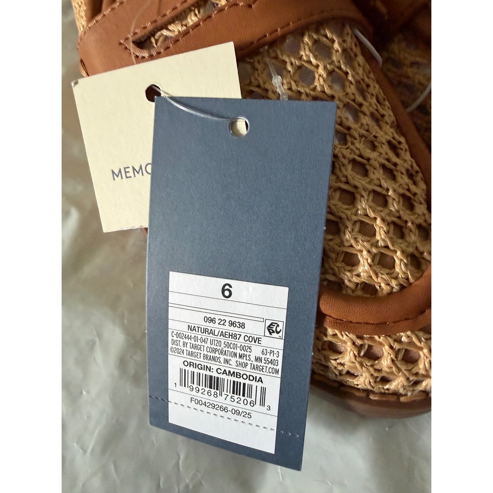 Universal Thread Womens 6 Crochet Penny Loafers Natural Tan Memory Foam Cove NEW - Picture 3 of 10